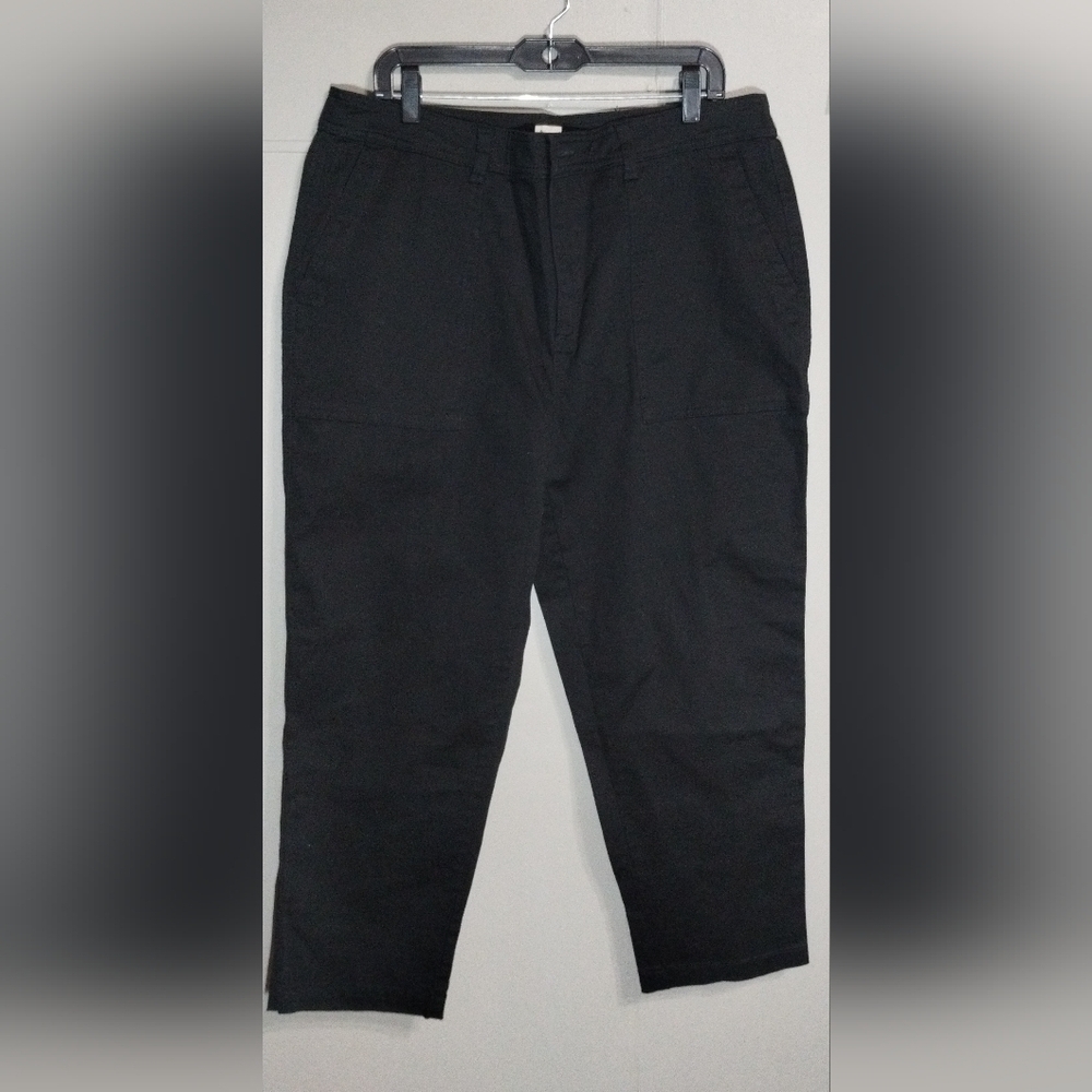 a new day Women's Black Pants Stretch Chinos Size (16)